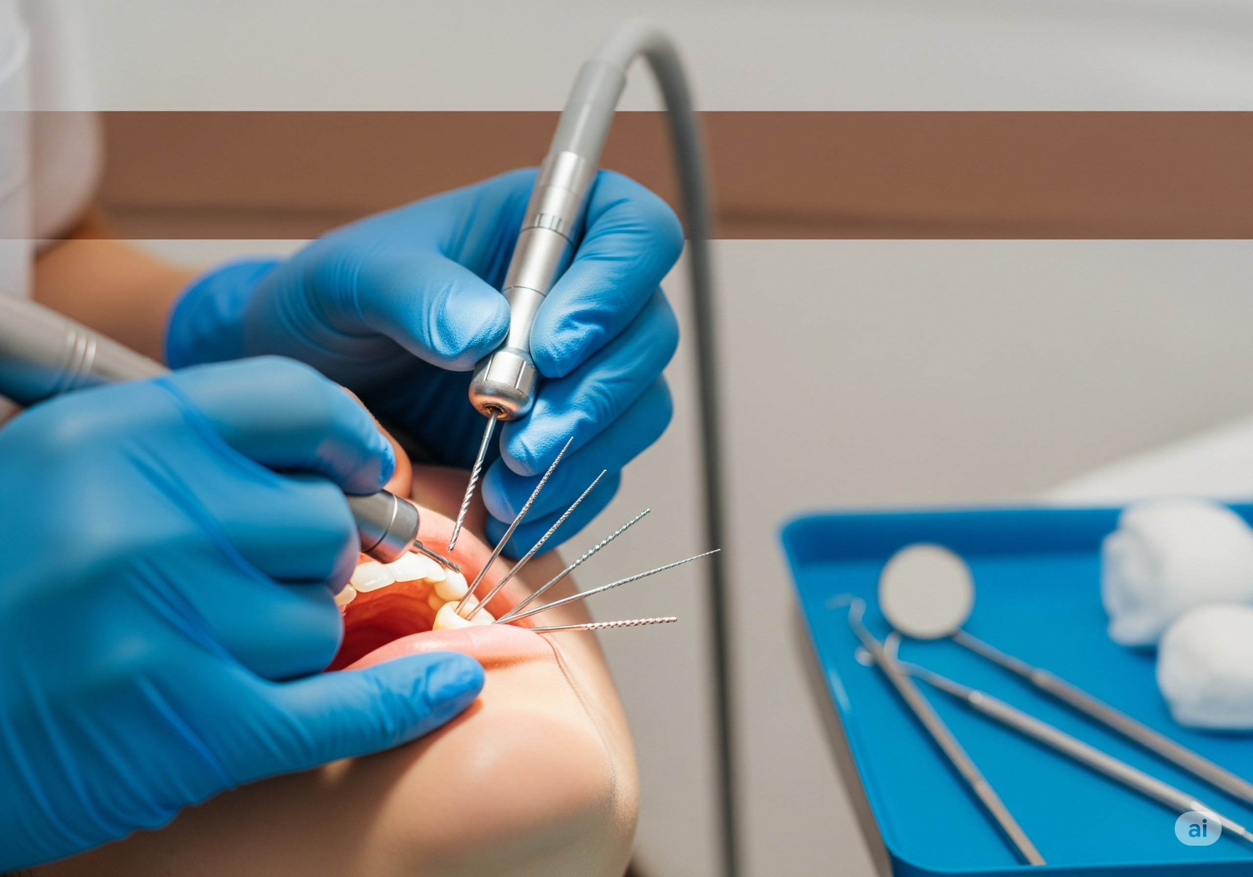 Leczenie kanałowe – ilustracja